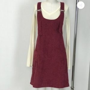 BRAND NEW WITH TAGS red corduroy jumper size L